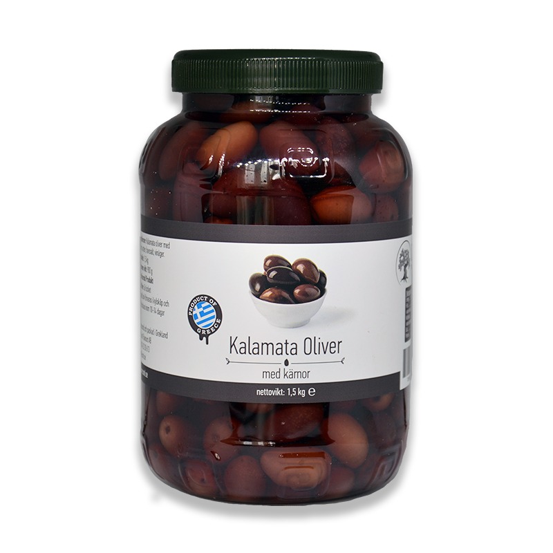 Kalamata Oliver med kärnor 1.5kg
